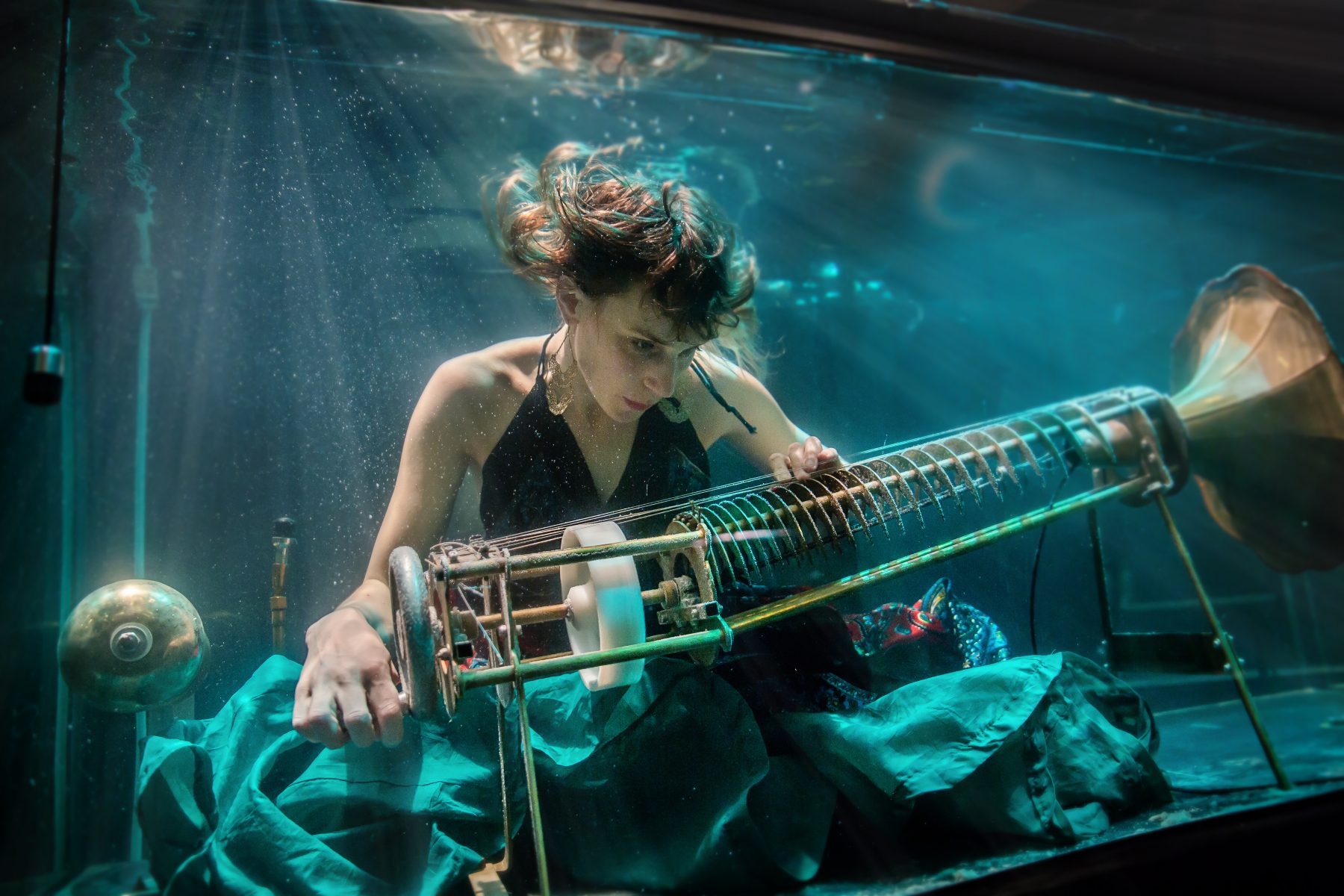 Nanna Playing Underwater